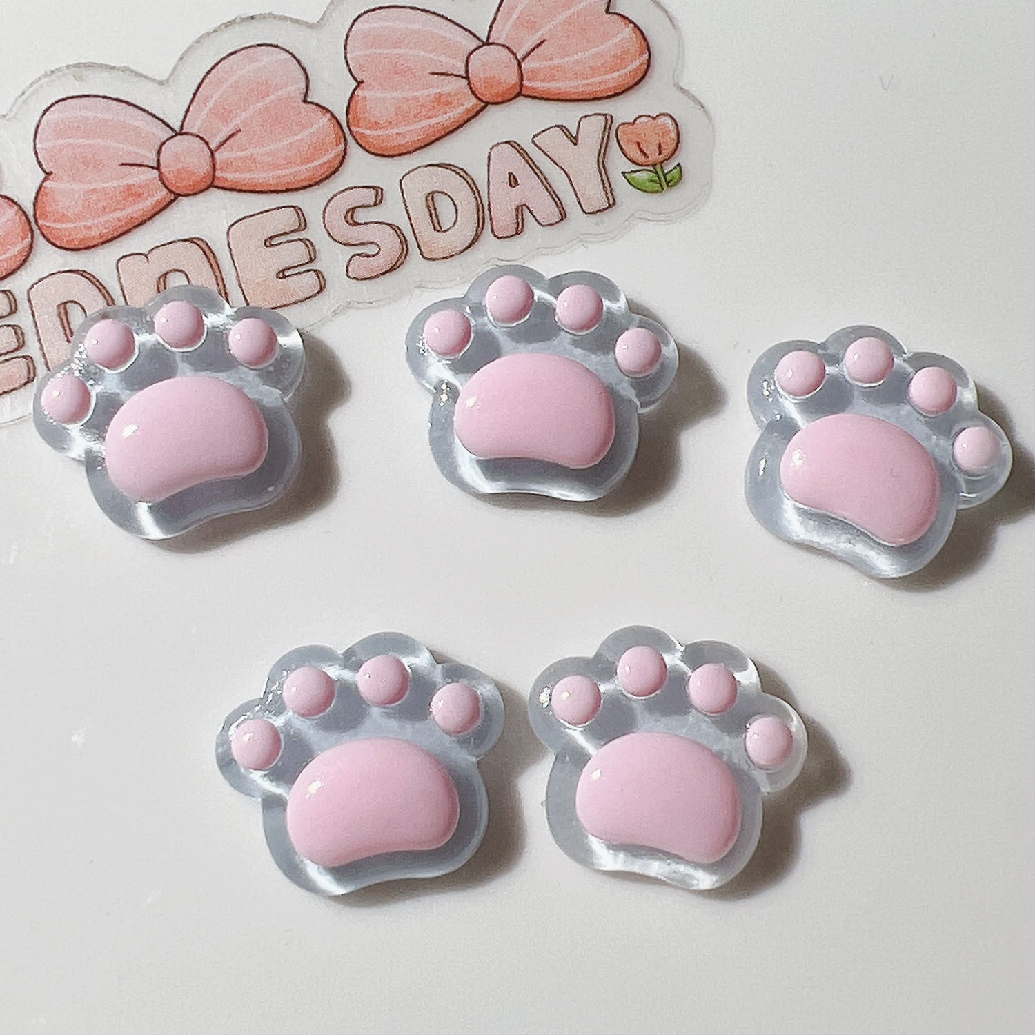 Wholesale 20pcs Resin AccessoriesDIY Accessories Handmade Materials Shoe Buckles Hat Patch Cream Glue Mini Transparent Soles